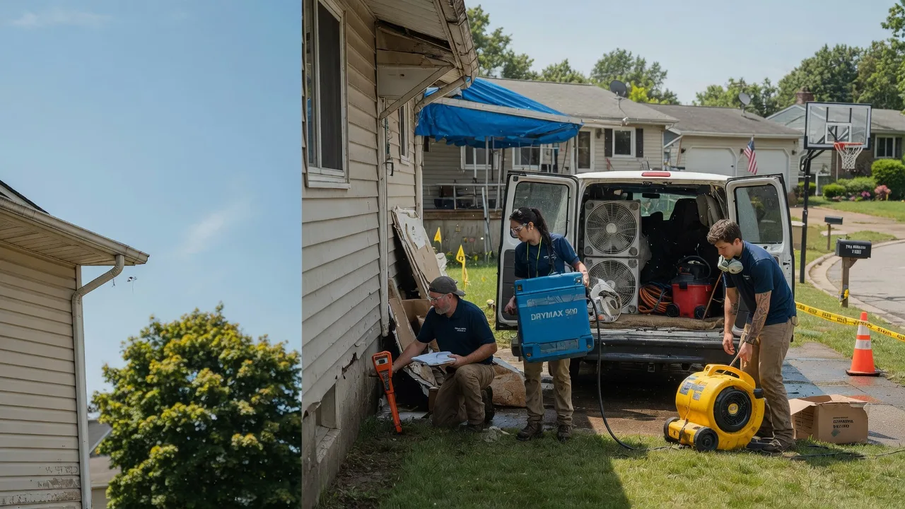 Ceiling Leak Cleanup in Blanchard, MI near me